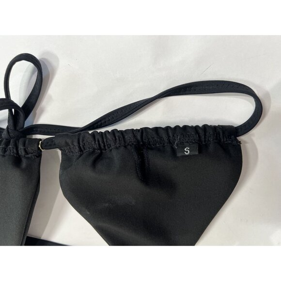 SINK Swimwear Monaco Resort Bikini Top in Black - Picture 4 of 5